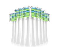 Compatible con cabezales de cepillo de dientes de repuesto 7am2m, 10 Uds., cepillo de dientes sónico AM101/AM105, cerdas suaves DuPont al vacío(10PCS WHITE)