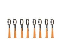 Compatible con cabezales de cepillo SUBORT S9, accesorios for cepillos de dientes eléctricos sónicos, cabezales de repuesto.(8 black brush head)