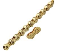 Compatible con cadena de bicicleta Kmc de 12 velocidades, cadena colorida dorada de 8v-12v for bicicletas de montaña de carretera(X9SL gold)