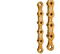 Compatible con cadena hueca de bicicleta KMC de 9/10/12 velocidades, Ti-N Gold, ligera antioxidante for bicicletas de carretera y MTB(Fully hollow 10speed)