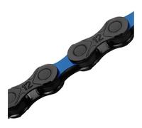 Compatible con cadena Shimano Sram Bikes KMC DLC de 12 velocidades - Carbon Diamond Ultraligero 126L 1/2"x11/128" Azul Verde Amarillo(Black-blue)