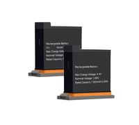 Compatible con cámara de acción dji Osmo, batería de 1300 mAh con Accesorio de Cargador(2Battery)