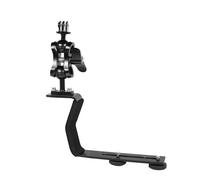 Compatible con cámaras subacuáticas GoPro: Soporte de Buceo de una Sola empuñadura Tipo Z de aleación de Aluminio con Adaptador de Base(Combo Set)