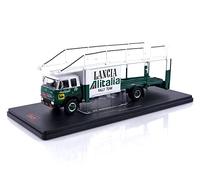 Compatible con Camión Portacoches Fiat 673 Racing Transporter Lancia Alitalia Team Verde/Blanco 1:43 IXO Models TRU038