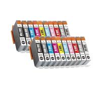 Compatible con Canon, Compatible con imagePROGRAF PRO-300, Magnético PFI300 PFI-300 PFI 300 Cartucho de Tinta de inyección de Tinta de Color Compatible Premium 10 Colores(2 Set)