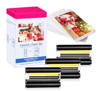 Compatible con Canon CP1500 CP1300 KP-108IN 3115B001 (AA) Papel y Tinta