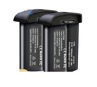 Compatible con Canon, EOS R3, 1DX, Mark II, 1DS, Mark III, 1D Mark III, 1D Mark IV, 1DX, Cargador De Batería LP-E19 For Cámara.(2 Battery)