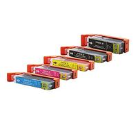 Compatible con Canon Pixma MX 920 Series tintas conjunto negro, cian, Magenta, amarillo, negro foto - PGI-550 XL & CLI-551 XL / 6443B001-646B001 - Inhalt: 1 x 24 ml & 4 x 12 ml