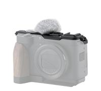 Compatible con Canon PowerShot V1 - Kit de Base de Jaula for cámara Vintage con empuñadura de Madera, Parabrisas y Soporte de Placa Superior.(Top Plate)