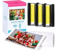 Compatible con Canon Selphy CP1300 CP1500 Papel y Tinta KP-108IN