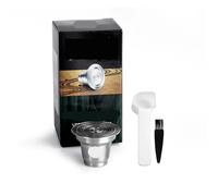 Compatible con cápsulas reutilizables Philips L'Or Barista | Cápsulas recargables de acero inoxidable; Se adapta a las máquinas L'Or Barista.(1big pod)