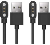 Compatible con cargador de reloj inteligente TUYOMA, carga magnética USB de 2 pines compatible con TUYOMA LW76 de 1.94 pulgadas, reloj inteligente PASONOMI LW76/LW76 de 1.94 pulgadas (negro + negro)