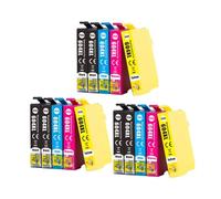 Compatible con Cartucho de Tinta 604XL T604XL T604 XP-2200 2205 3200 3205 4200 4205 WF-2910 2935 2930 2950DWF(3 Set 15PCS)