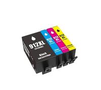 Compatible con Cartucho de Tinta 912 912XL HP912 OfficeJet 8010 8012 8013 8014 8015 8017 8018 8020 8022 8023 8024 8025(912XL 1SET)