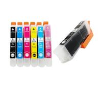 Compatible con Cartucho de Tinta de Color T277 T277XL T2771 Expression Photo XP 750 XP 760 XP850 XP 860 XP950 XP960 XP970(1Set Plus 1PCS Black)