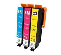 Compatible con Cartucho de Tinta EPSON 33XL 33 T3351 T3361 Expression Premium XP 530 540 630 640 635 645 830 900 Impresora(3pcs)
