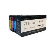 Compatible con Cartucho de Tinta HP 711 711XL, Juego de 4 Colores for Impresora T120 T125 T130 T520 T525 T530
