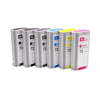 Compatible con Cartucho de Tinta HP 72 C9370A Negro fotográfico C9403A Negro Mate C9373A Amarillo C9374A Gris C9371A Cian C9372A Magenta(PBK C M Y GY MBK)