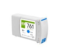 Compatible con Cartucho de Tinta HP 761 | Tinta pigmentada de 6 colores for uso en gran formato de la serie T7100 T7200(1PC - Cyan)