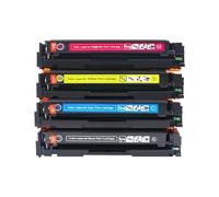 Compatible con Cartucho de tóner HP, 4 Colores 207a 206A con Chip for Impresora M282nw M283fdn M283fdw M283cdw MFP M255dw M255nw W2210A(206A 1set with Chip)