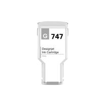 Compatible con Cartuchos de inyección de Tinta HP746 P2V82A P2V83A P2V80A P2V78A DesignJet Z6 y Z9 impresoras de Gran Formato(HP-747-GY-300ML)