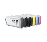 Compatible con Cartuchos de Tinta 72 72 con Chip T610 T620 T770 T790 T795 T1100 T1120 T1200 T1300 T2300 Modelos de Impresora(1 Set)