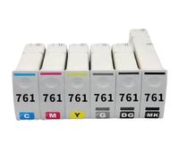 Compatible con Cartuchos de Tinta 761 761 consumibles de Impresora DesignJet T7100 T7200(HP761Yellow 400ML)