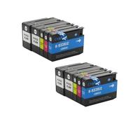 Compatible con Cartuchos de Tinta 932XL 933XL HP932 933 Officejet 6100 6600 6700 7110 7510 7512 7610 7612(2 Set 10PC)
