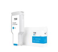 Compatible con Cartuchos de Tinta HP 730 de 300ml for reemplazo de Impresora DesignJet T1600 T1700 T2600 T1600dr T1700dr T2600dr 730(Cyan)