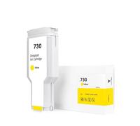 Compatible con Cartuchos de Tinta HP 730 de 300ml for reemplazo de Impresora DesignJet T1600 T1700 T2600 T1600dr T1700dr T2600dr 730(3PCS Plated Copper)