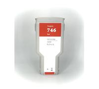 Compatible con Cartuchos de Tinta HP 746, adecuados for Cartuchos de Impresora de Gran Formato Designjet Z6, Z9 Postscript Inkjet.(300ML Red)