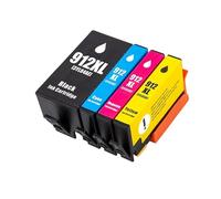 Compatible con Cartuchos de Tinta HP 912 912XL, Paquete de 4 for impresoras OfficeJet Pro 8020 8022 8023 8024 8025 8026 8028 8035(1SET)