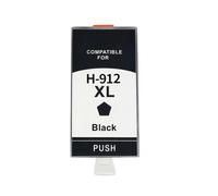 Compatible con Cartuchos de Tinta HP 912 912XL, Paquete de 4 for impresoras OfficeJet Pro 8020 8022 8023 8024 8025 8026 8028 8035(1 Black)