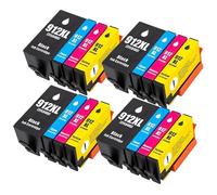 Compatible con Cartuchos de Tinta HP 912 912XL, Paquete de 4 for impresoras OfficeJet Pro 8020 8022 8023 8024 8025 8026 8028 8035(4SET)