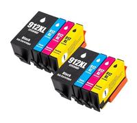Compatible con Cartuchos de Tinta HP 912 912XL, Paquete de 4 for impresoras OfficeJet Pro 8020 8022 8023 8024 8025 8026 8028 8035(2SET)