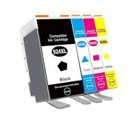 Compatible con Cartuchos de Tinta HP 924 924XL, Paquete de 4 for impresoras OfficeJet Pro 8120e 8122e 8124e 8125e 8130e 8132e 8134e 8135e(One Set)