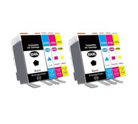 Compatible con Cartuchos de Tinta HP 924 924XL, Paquete de 4 for impresoras OfficeJet Pro 8120e 8122e 8124e 8125e 8130e 8132e 8134e 8135e(2SET)