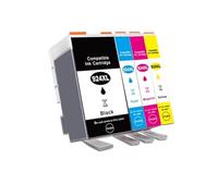 Compatible con Cartuchos de Tinta HP 924XL de Alto Rendimiento, Paquete de 4 for impresoras 8120e 8130e 8135e(1Set)