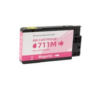 Compatible con Cartuchos de Tinta HP711 711XL 711 for impresoras HP DesignJet T120 T520(1Pcs Magenta)