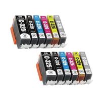 Compatible con Cartuchos de Tinta PGI325 BCI326 impresoras MG6130 MG6230 MG8130 MG8230 IX6530(2 Sets(12pcs))