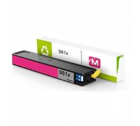 Compatible con Cartuchos de Tinta pigmentada HP 981X y 981XL BK/C/M/Y con Chip(Magenta)