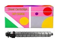 Compatible con Cartuchos de tóner Ricoh MPC3504, Funciona con impresoras Ricoh MP C3003 C3503 C4503 C5503 C6003 MP C3004 C3504 C4504 C5504 C6004(Black,High Yield)