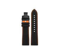 Compatible con Casio PROTREK PRG-601 PRG-600 PRG-650 PRW-6600Y PRW-60 PRW-30 GA2200 Correa de goma for reloj 23mm 24mm(B Black Orange-Black,24mm)