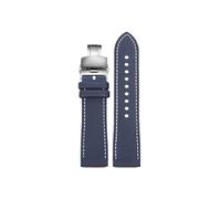 Compatible con Casio PROTREK PRG-601 PRG-600 PRG-650 PRW-6600Y PRW-60 PRW-30 GA2200 Correa de goma for reloj 23mm 24mm(B Blue White-Silver,23mm)