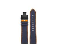Compatible con Casio PROTREK PRG-601 PRG-600 PRG-650 PRW-6600Y PRW-60 PRW-30 GA2200 Correa de goma for reloj 23mm 24mm(B Blue Orange-Black,23mm)