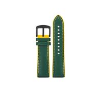 Compatible con Casio PROTREK PRG-601 PRG-600 PRG-650 PRW-6600Y PRW-60 PRW-30 GA2200 Correa de goma for reloj 23mm 24mm(A GreenYellow- Black,23mm)