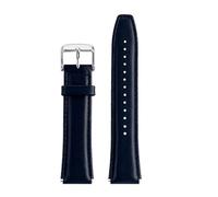 Compatible con Casio Retro Small Square A159W-N1 A158WA A168 A159 AE1200 AQ230 700 Correa de negocios de 18 mm(Blue-silver)