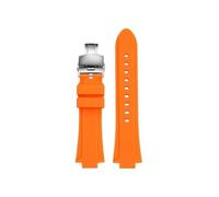 Compatible con Casio Small Square Series G-shock DW-5600 GW-B5600 GM-5600 DW-H5600 Correa de reloj de silicona(B Orange-silver,For DW-5600/5610)