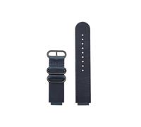 Compatible con Casio W218H/AE-1200/1300/SGW-300 MRW-200 A159/A158 AQ-S810W Correa de reloj de cuero genuino anillo(Dark blue-black)