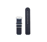 Compatible con Casio W218H/AE-1200/1300/SGW-300 MRW-200 A159/A158 AQ-S810W Correa de reloj de cuero genuino anillo(Dark blue-steel)